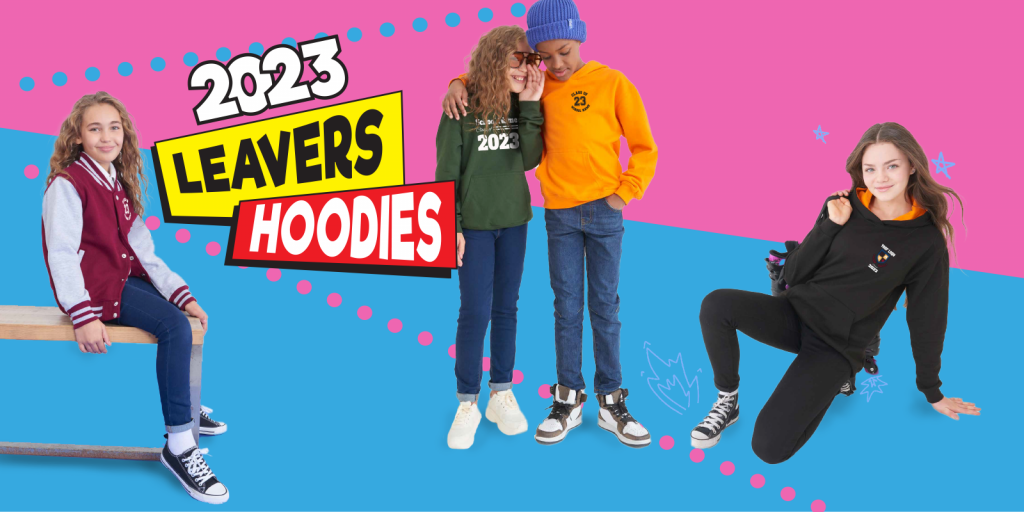 school leavers hoodies banner 2023